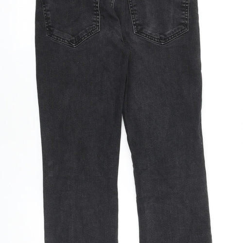 George Womens Black Cotton Bootcut Jeans Size 28 in L25 in Regular Zip