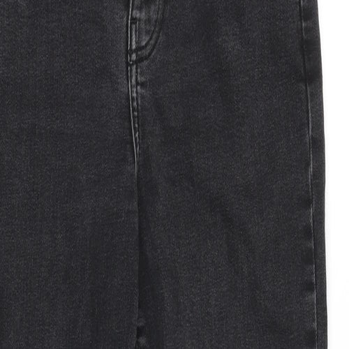 George Womens Black Cotton Bootcut Jeans Size 28 in L25 in Regular Zip