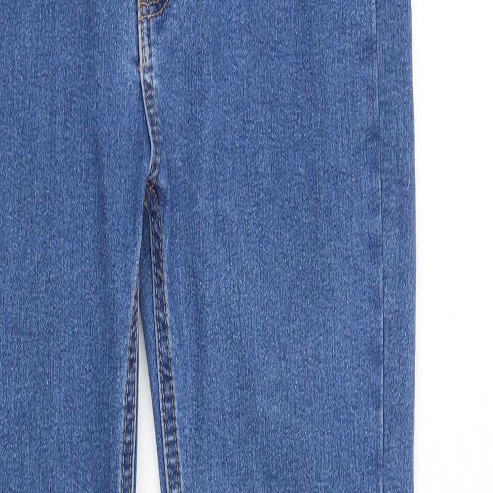 Pull&Bear Womens Blue Cotton Skinny Jeans Size 8 L25 in Slim Zip