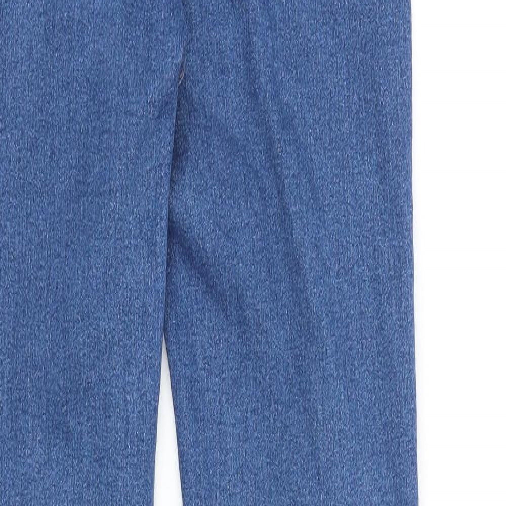 Pull&Bear Womens Blue Cotton Skinny Jeans Size 8 L25 in Slim Zip