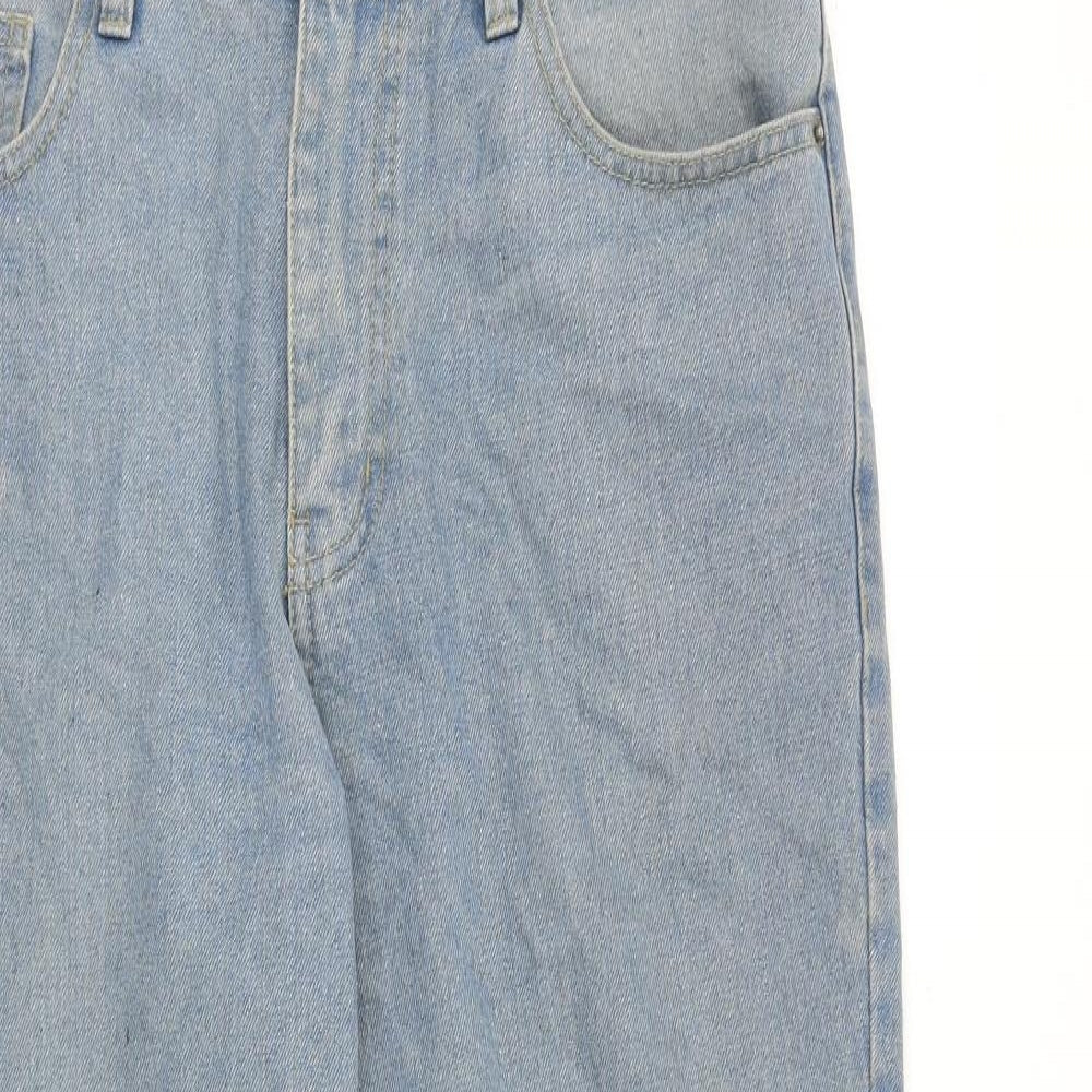 Originals Mens Blue Cotton Straight Jeans Size 34 in L28 in Regular Zip