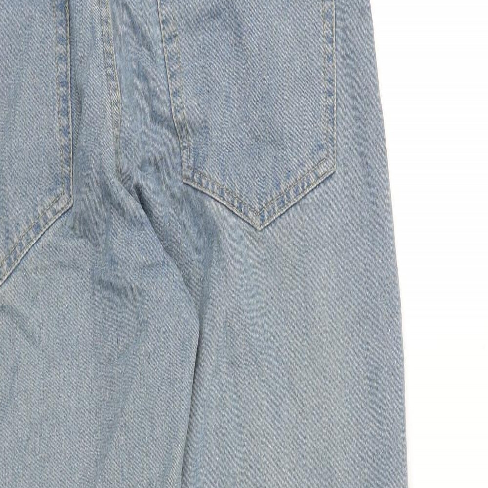 Originals Mens Blue Cotton Straight Jeans Size 34 in L28 in Regular Zip