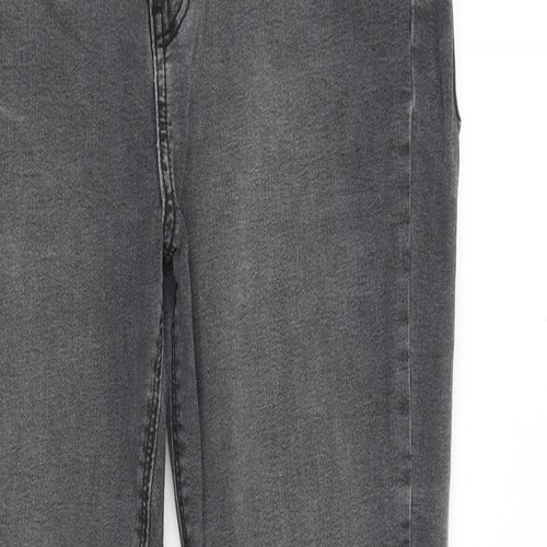 Denim & Co. Womens Green Cotton Skinny Jeans Size 14 L26 in Slim Zip