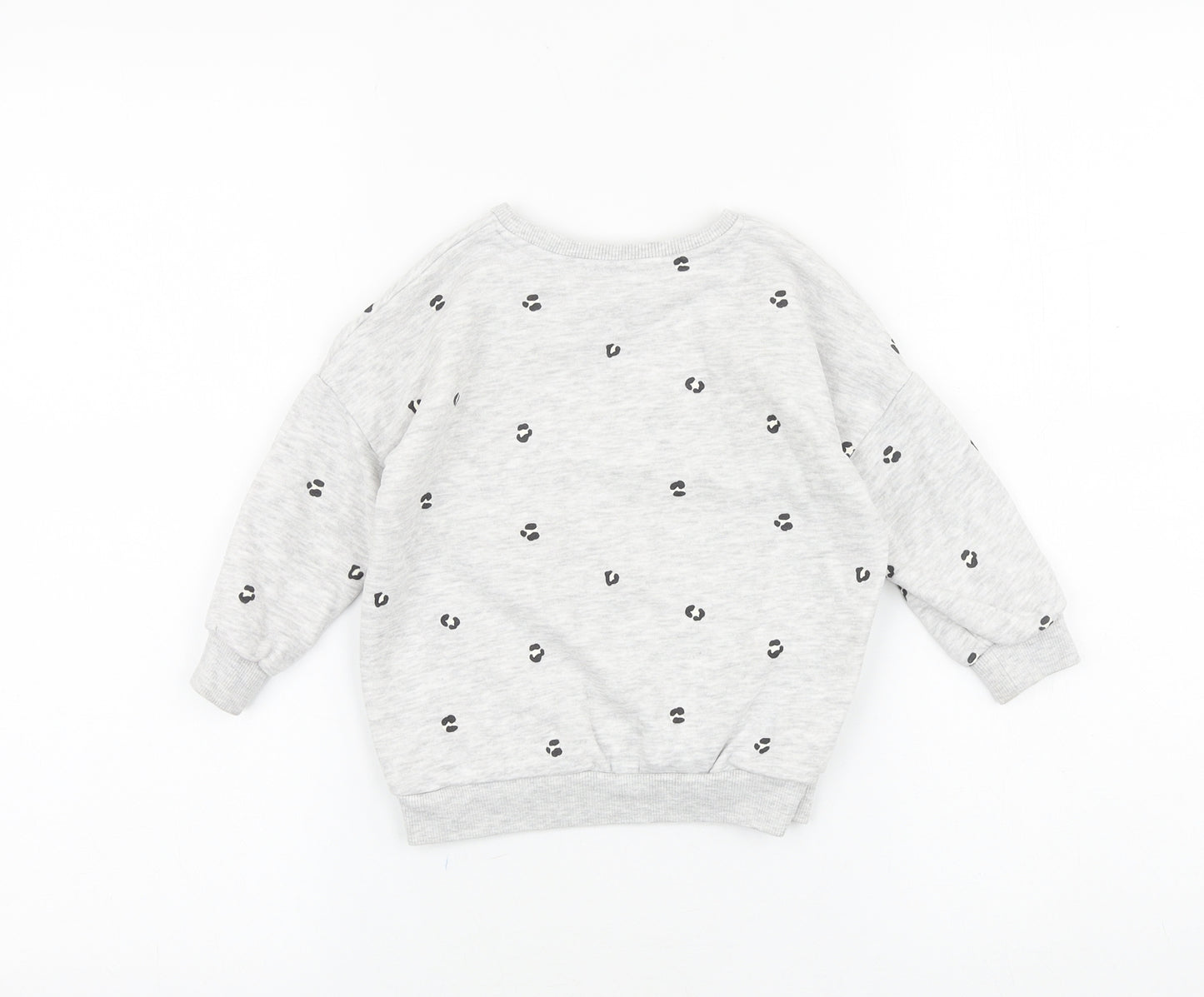 George Baby Grey Geometric 100% Cotton Basic T-Shirt Size 18-24 Months Round Neck Pullover