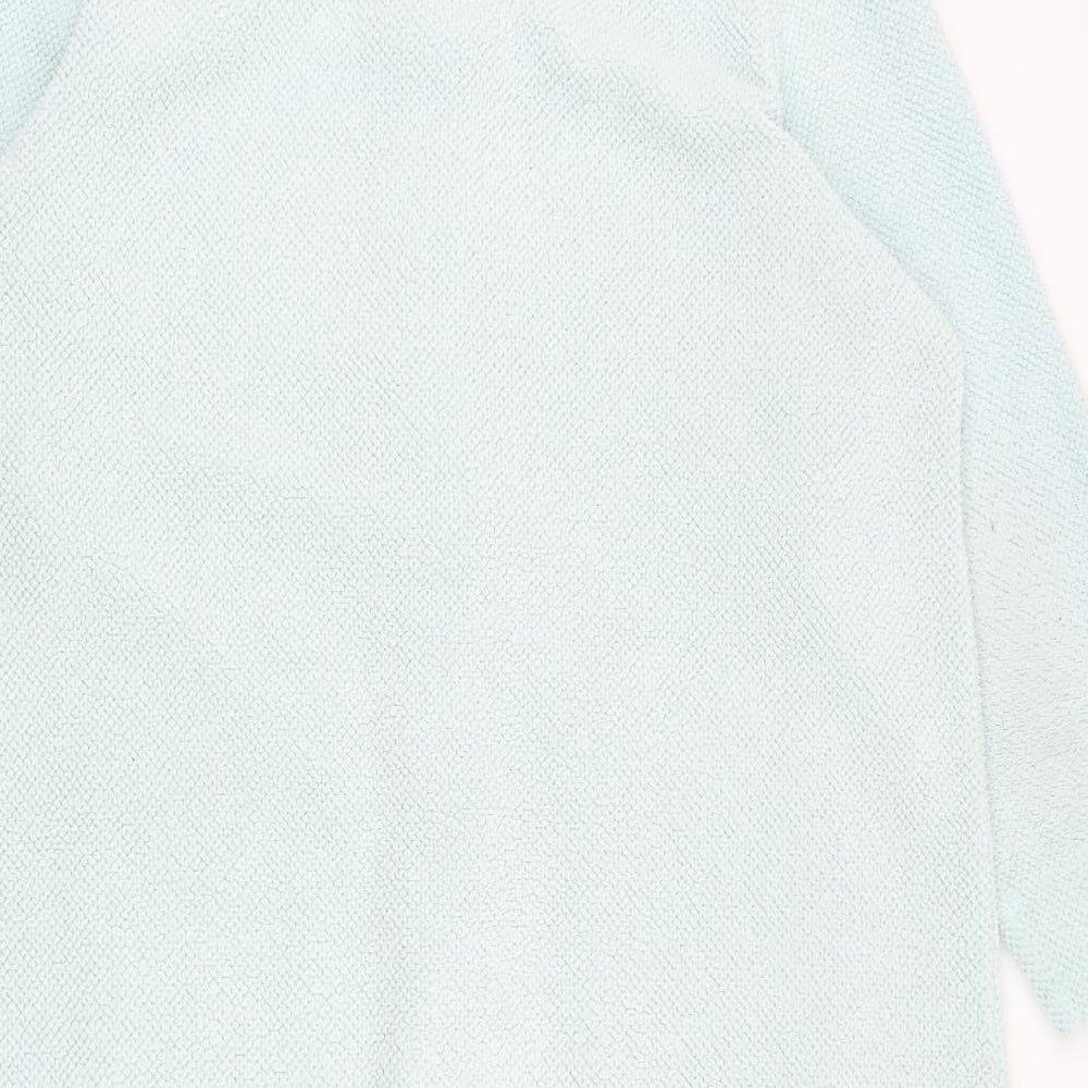 Marks and Spencer Womens Blue Overcoat Coat Size 16 Button