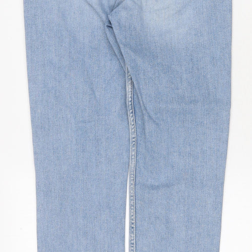 River Island Womens Blue Cotton Skinny Jeans Size 12 Regular Zip