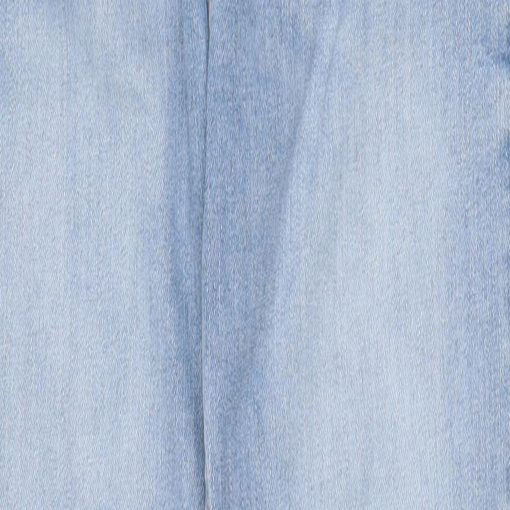 River Island Womens Blue Cotton Skinny Jeans Size 12 Regular Zip
