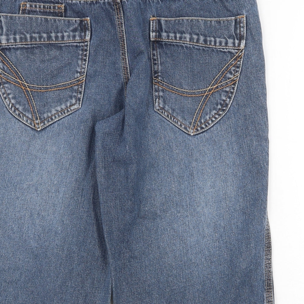 Cherokee Womens Blue Cotton Bermuda Shorts Size 10 Regular Zip