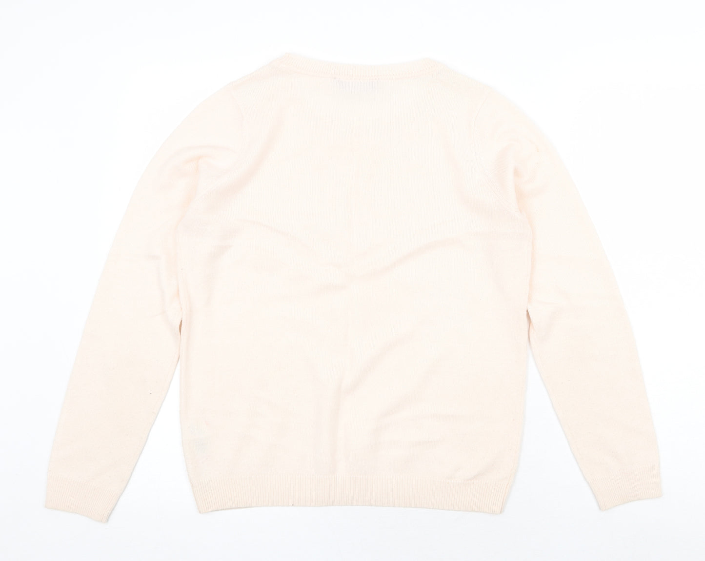 Dorothy Perkins Womens Pink Round Neck Acrylic Pullover Jumper Size 10