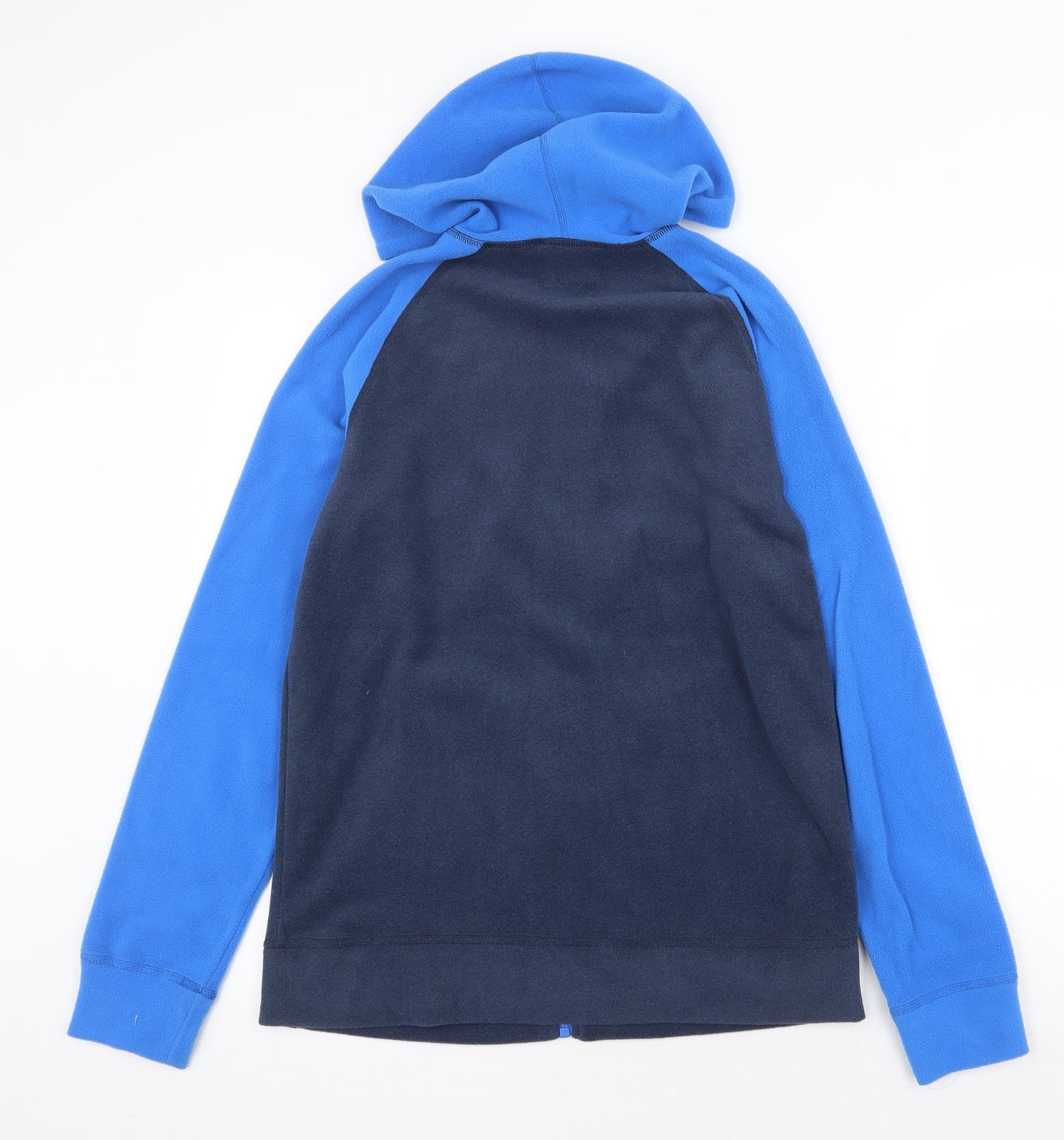 The North Face Mens Blue Polyester Full Zip Hoodie Size L