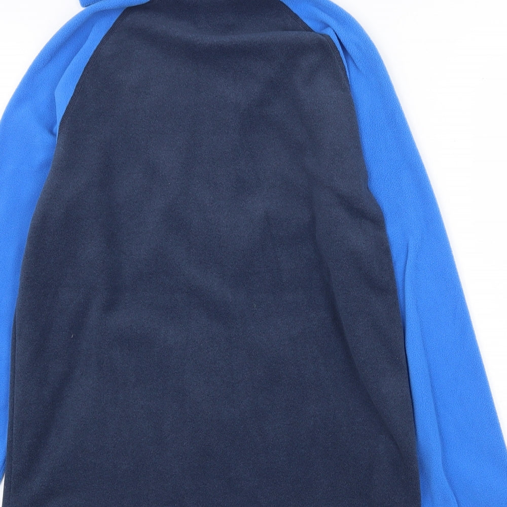 The North Face Mens Blue Polyester Full Zip Hoodie Size L