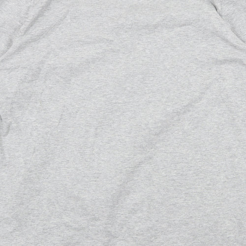 ESMARA Womens Grey Cotton Basic Blouse Size L Boat Neck
