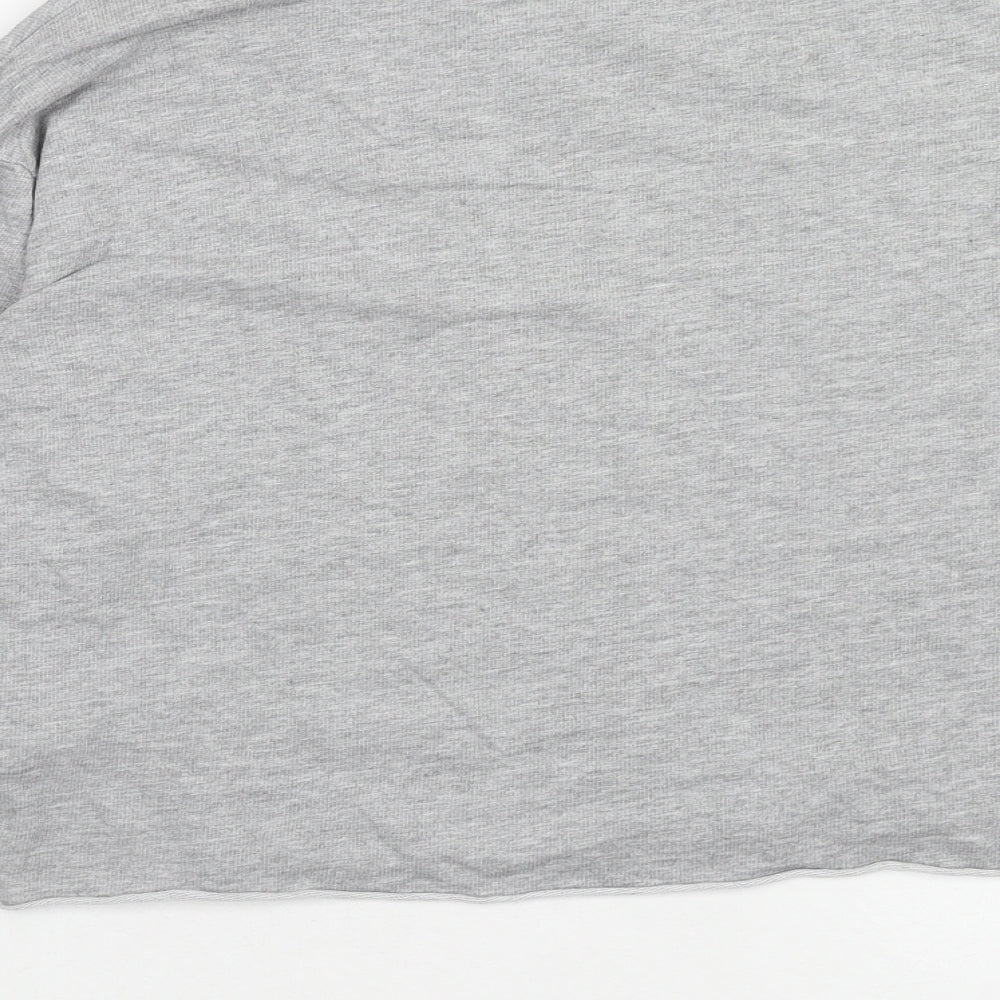 New Look Girls Grey Cotton Pullover Sweatshirt Size 12-13 Years Pullover