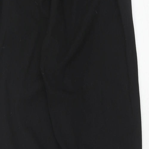 Bershka Womens Black Polyester Trousers Size S Regular