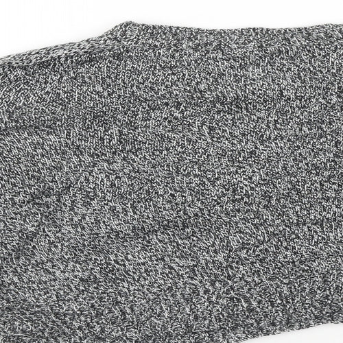 H&M Womens Grey Round Neck Acrylic Pullover Jumper Size M