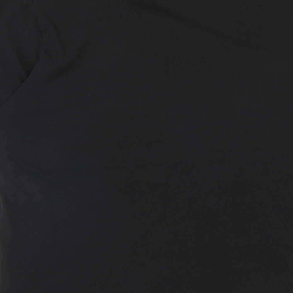 F&F Mens Black Cotton T-Shirt Size 2XL Round Neck - Journey into Speed