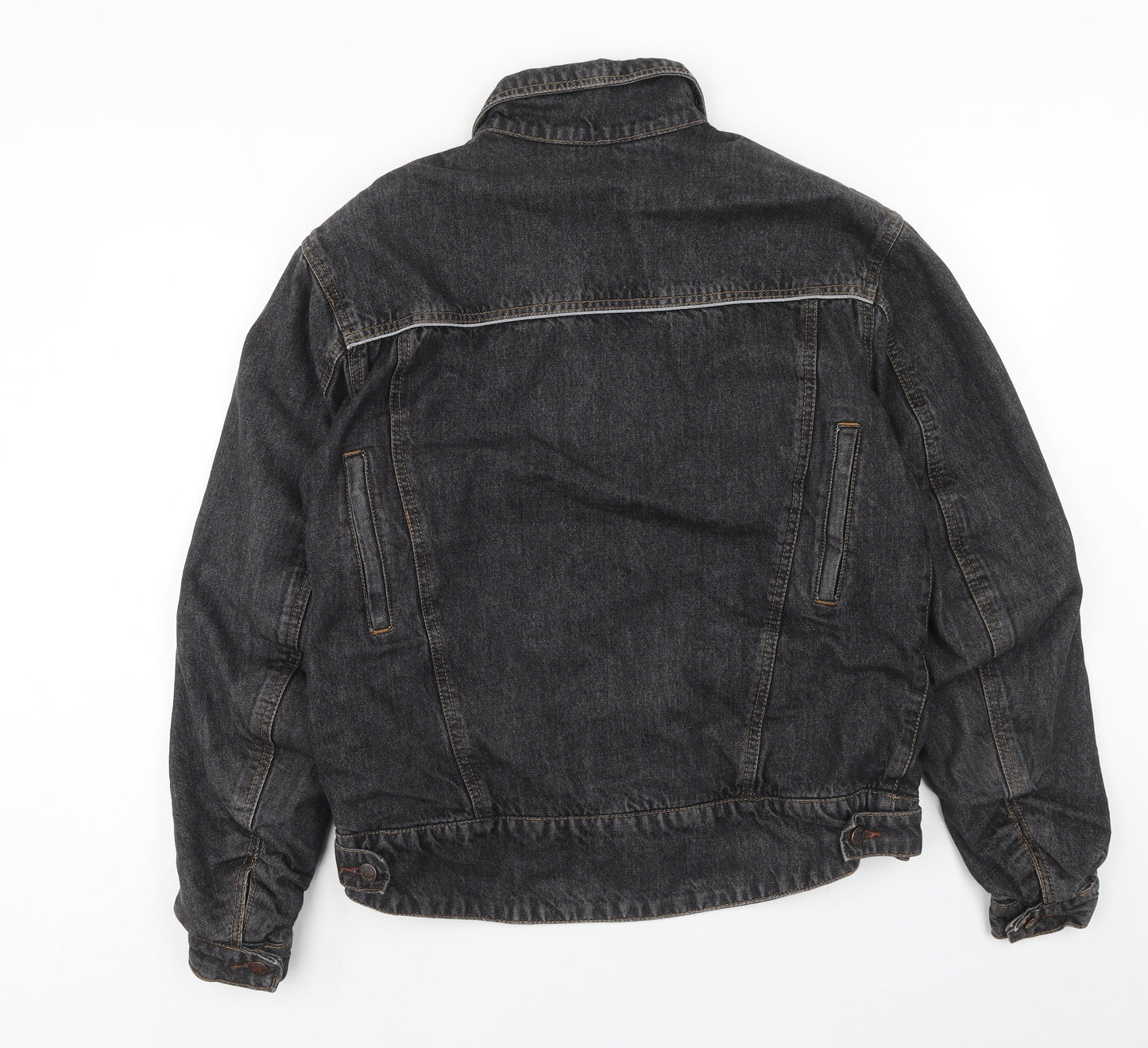 Bikers Paradise Mens Black Jacket Size L Button