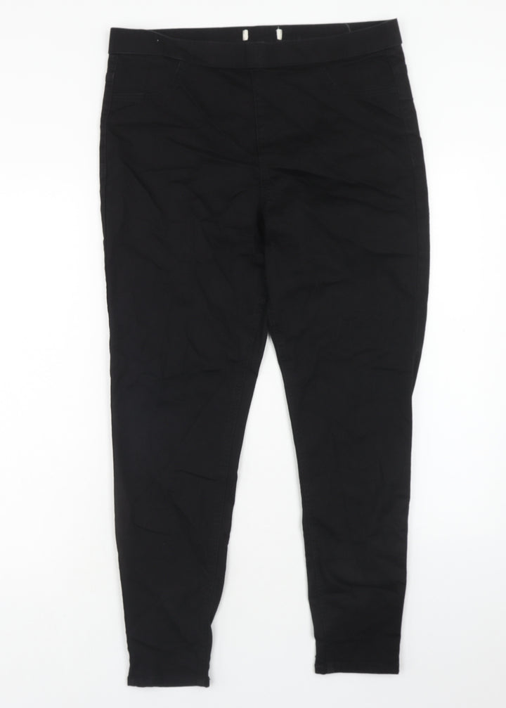 Marks and Spencer Womens Black Cotton Jegging Jeans Size 36 in Regular