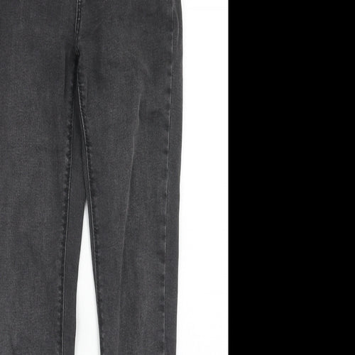 Denim & Co. Womens Black Cotton Skinny Jeans Size 8 Regular Zip