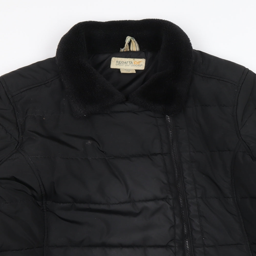 Regatta Womens Black Puffer Jacket Coatigan Size 18 Zip