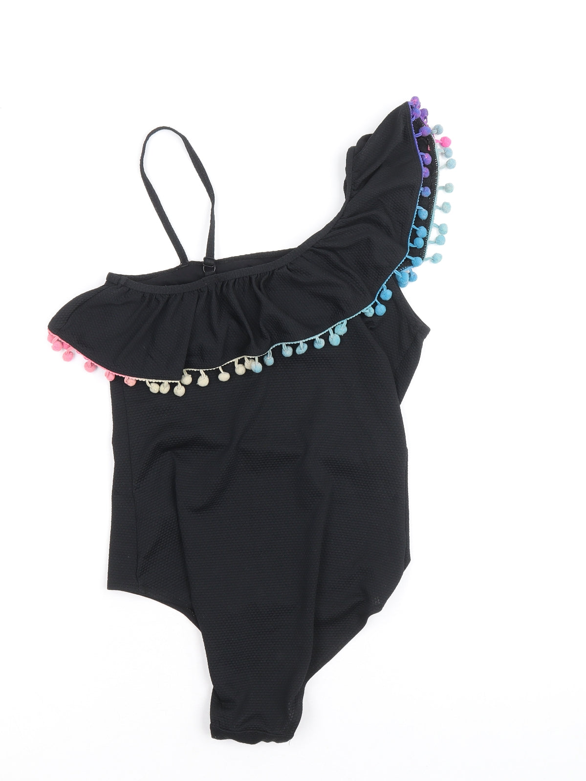Monsoon Girls Black Polyester Bodysuit One-Piece Size 13-14 Years Pullover - Swimsuit