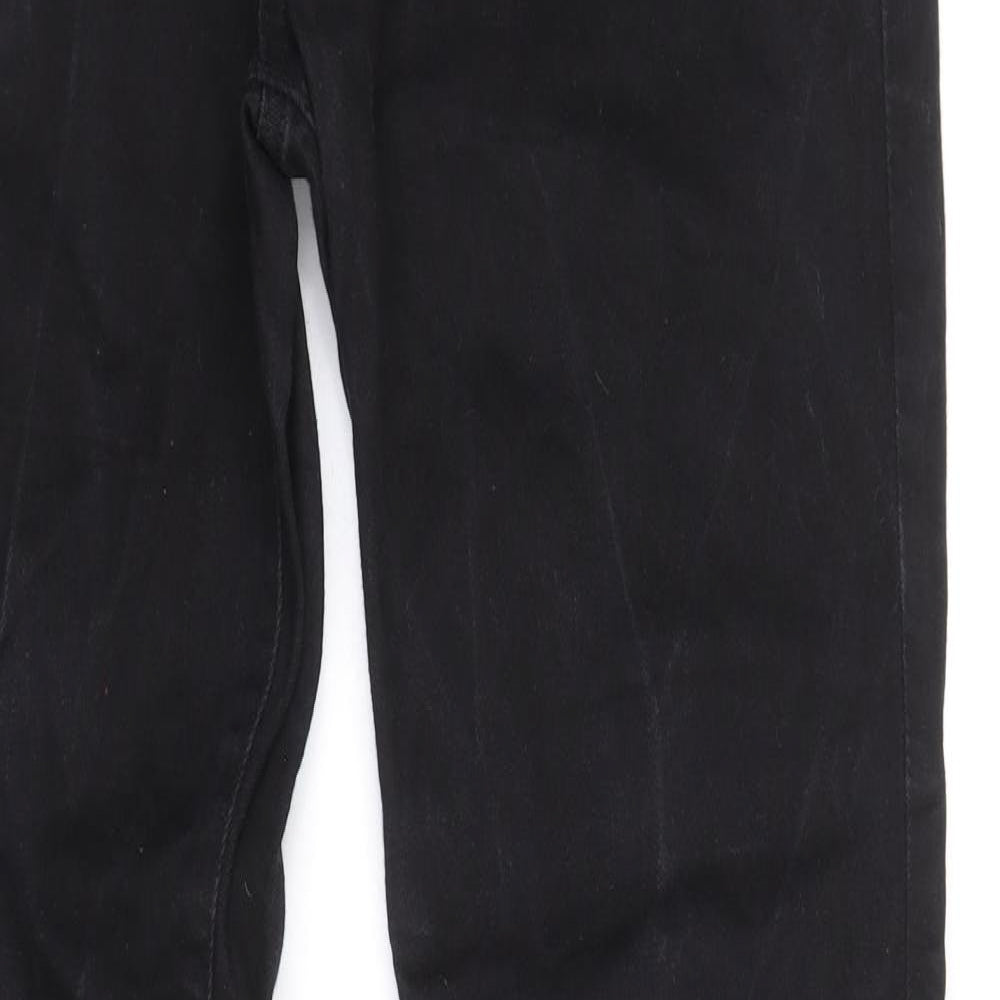 Very Mens Black Cotton Skinny Jeans Size 34 in Regular Zip