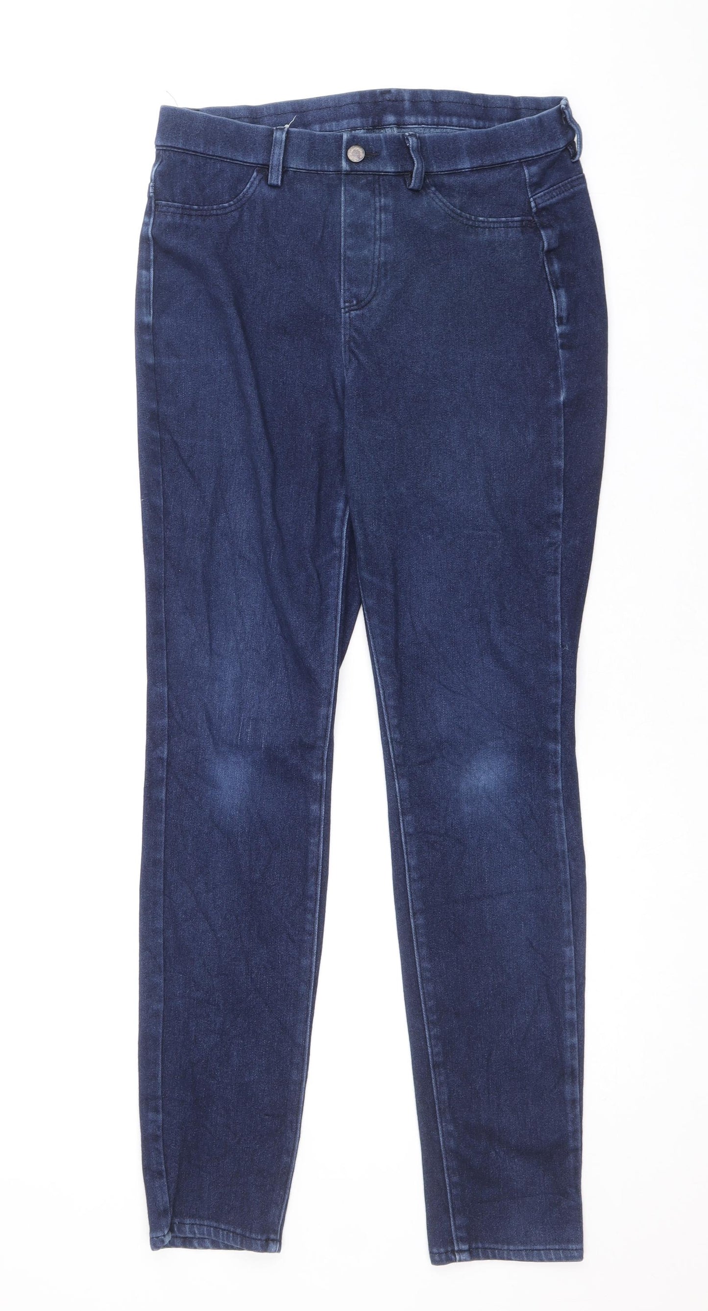 Uniqlo Womens Blue Cotton Jegging Jeans Size L Regular