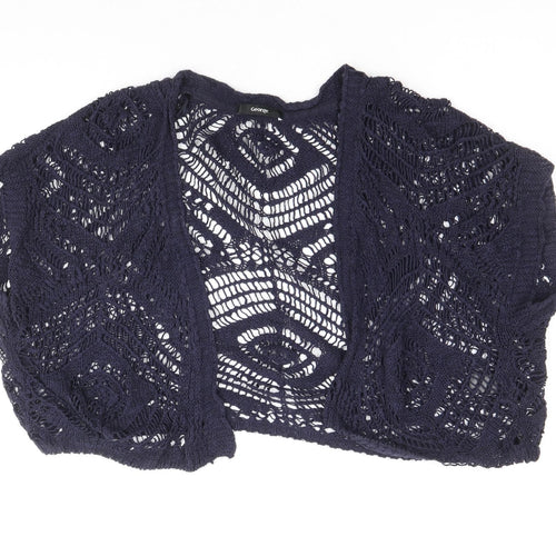 George Womens Blue V-Neck Cotton Cardigan Jumper Size 8 - Size 8-10