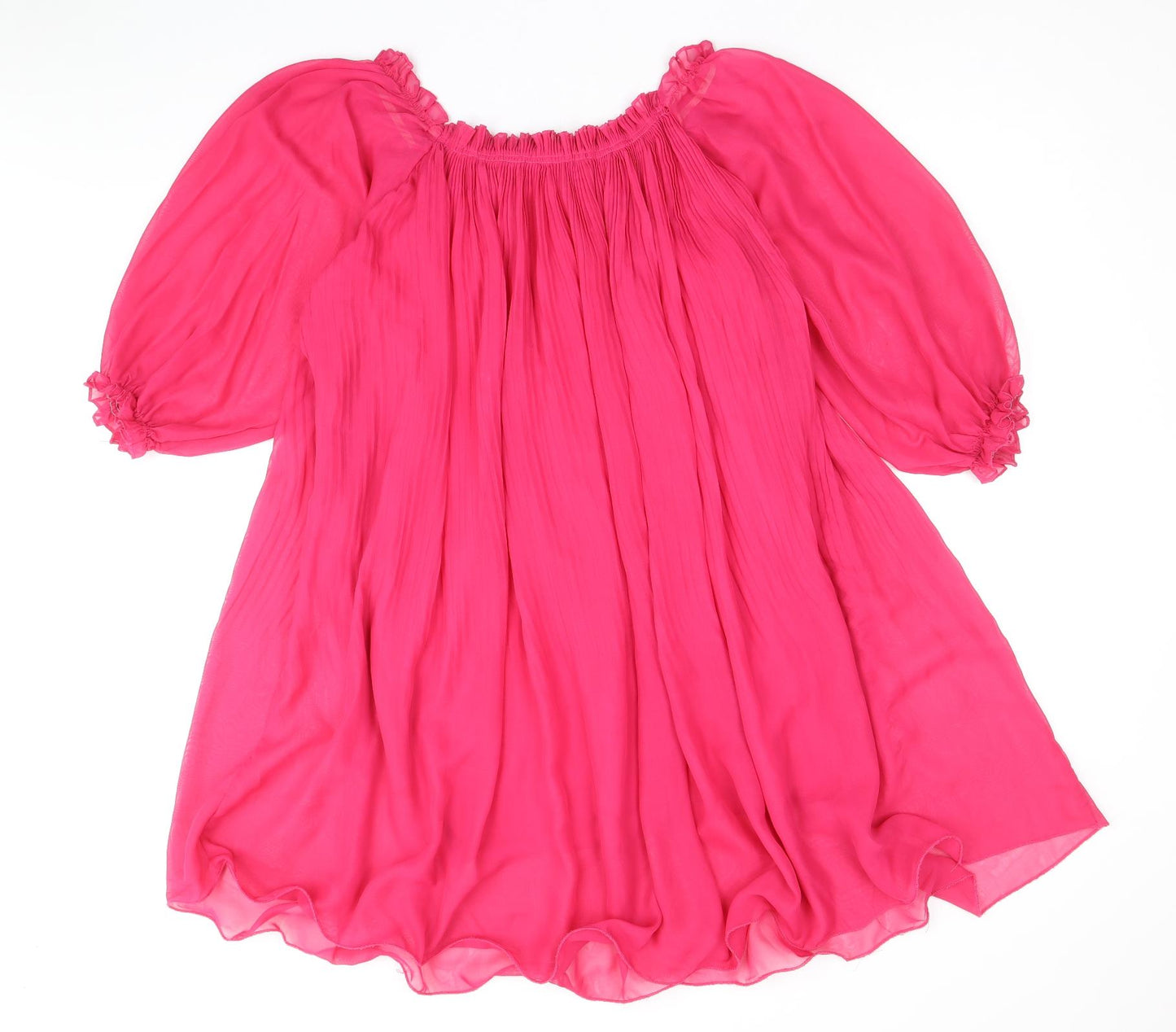 Charisma Womens Pink Polyester Trapeze & Swing Size 8 Off the Shoulder Pullover