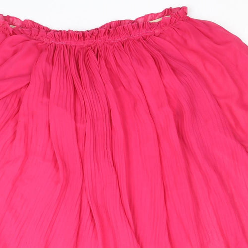 Charisma Womens Pink Polyester Trapeze & Swing Size 8 Off the Shoulder Pullover