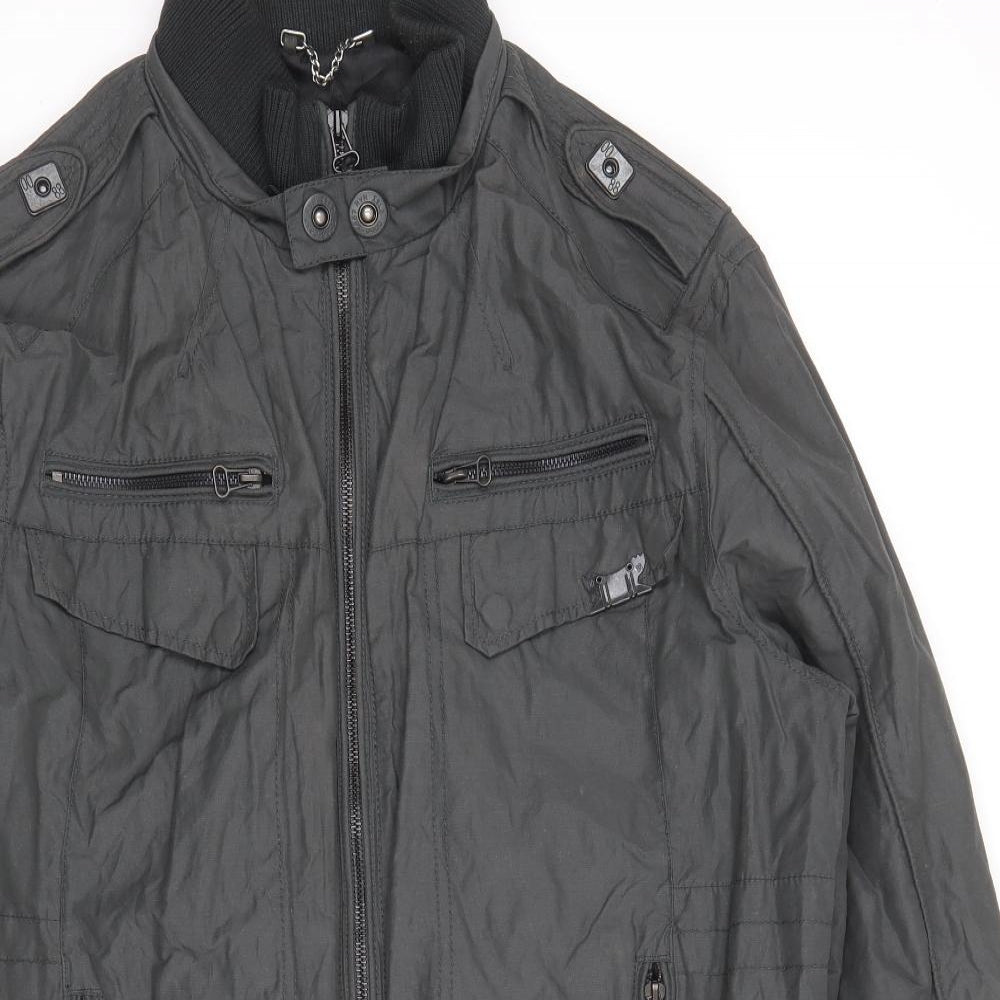 Preworn Mens Grey Jacket Size L Zip