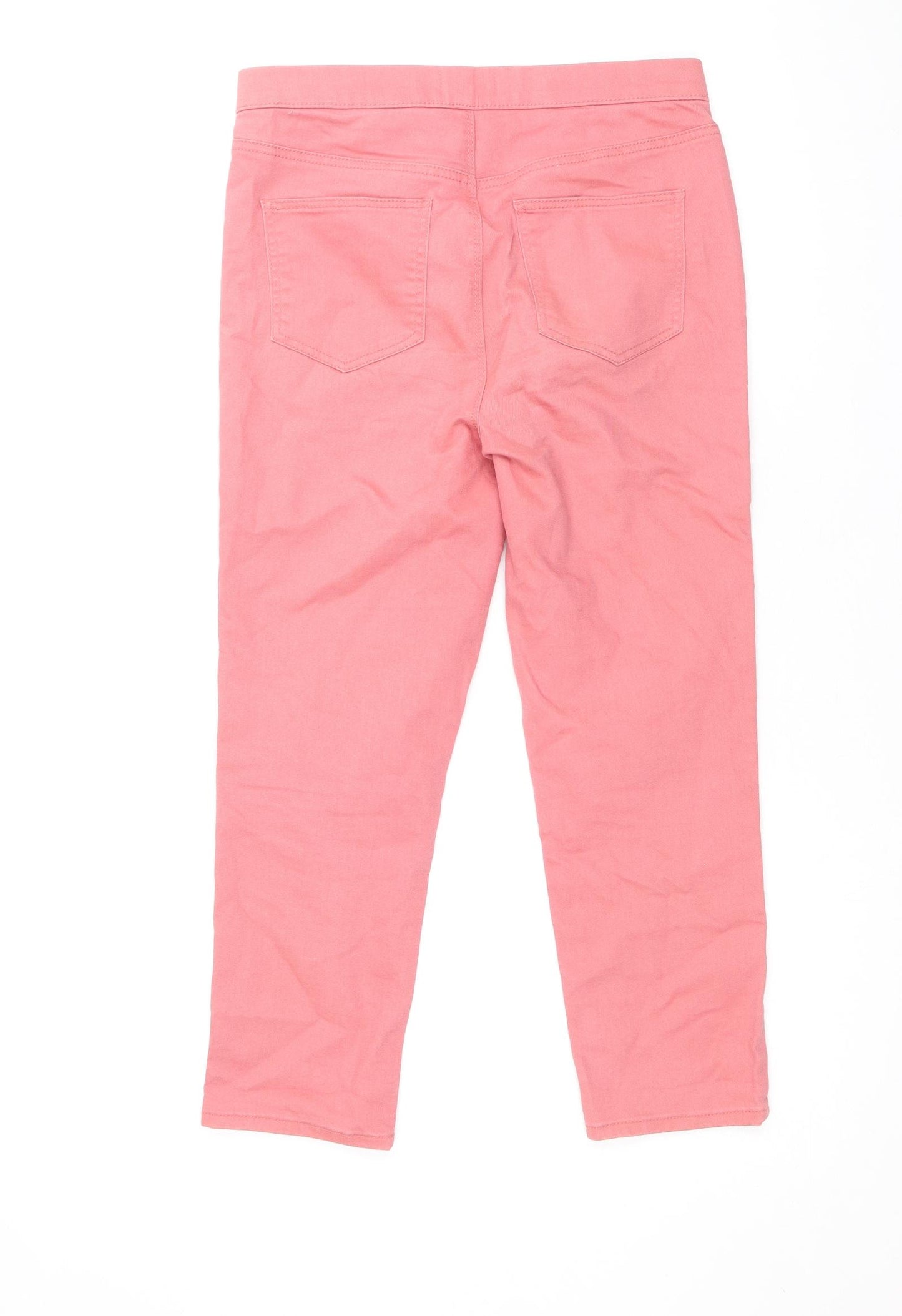Papaya Womens Pink Polyester Straight Jeans Size 8 Regular