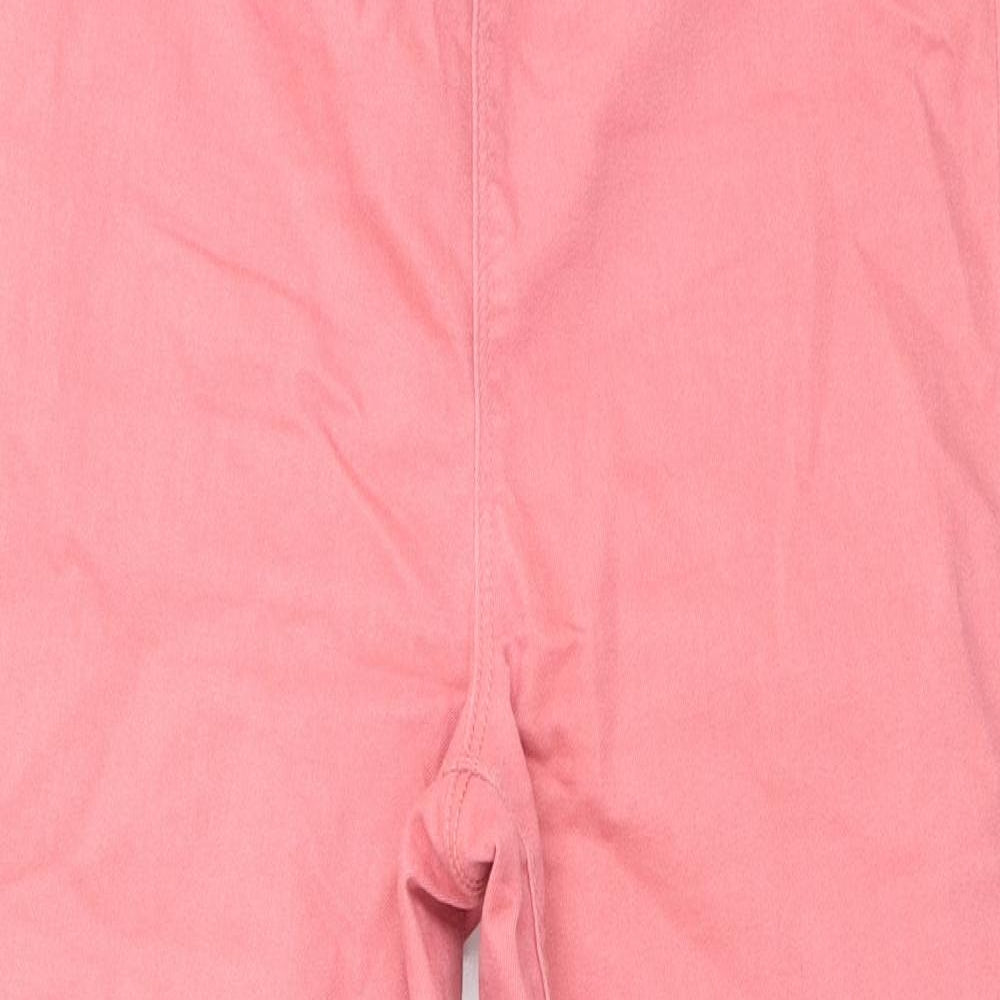 Papaya Womens Pink Polyester Straight Jeans Size 8 Regular