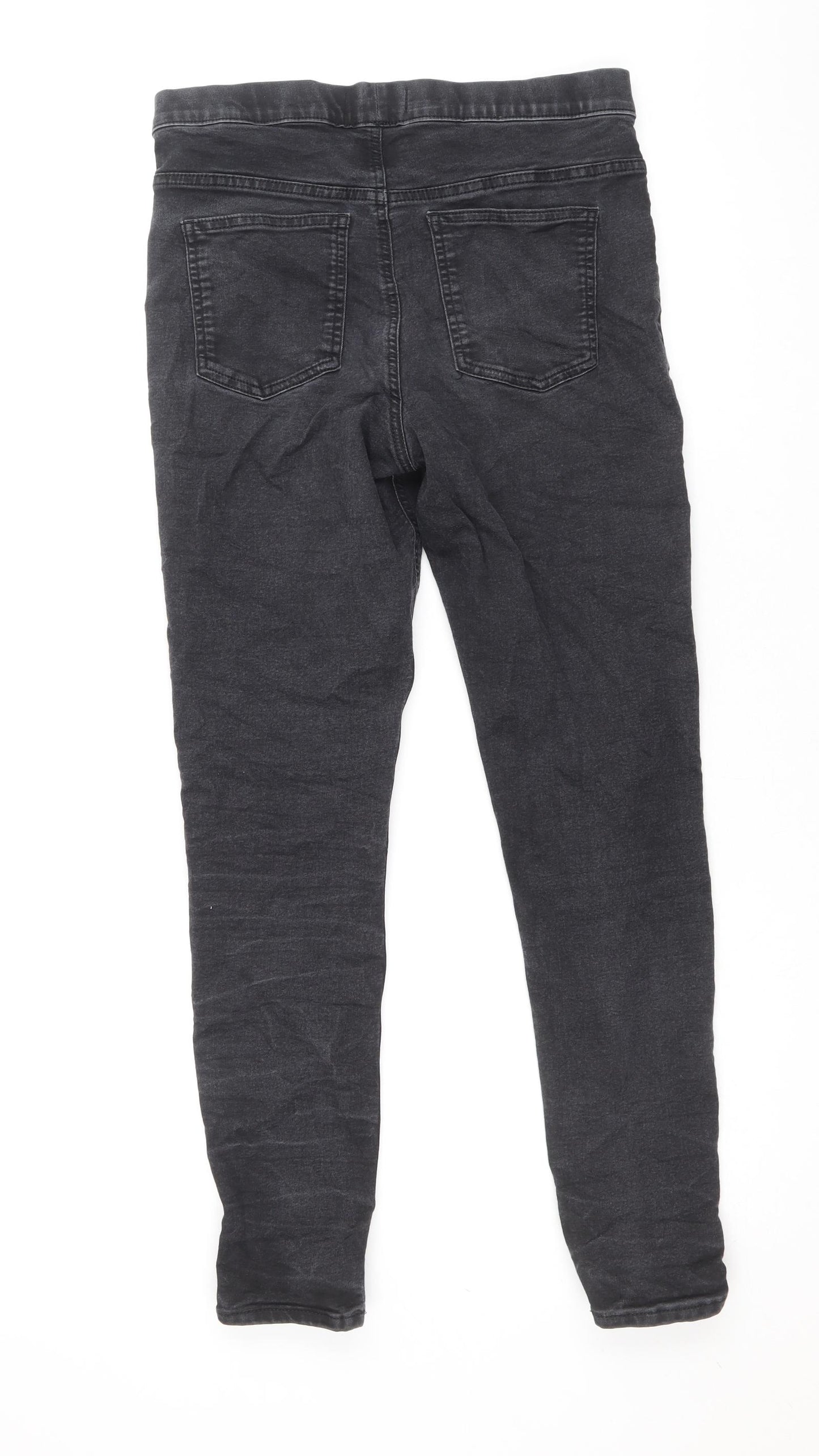 Marks and Spencer Womens Grey Cotton Jegging Jeans Size 12 Regular