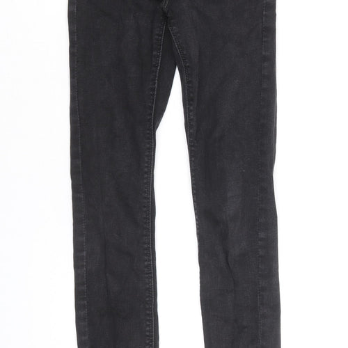 Review Womens Black Cotton Skinny Jeans Size 25 in Regular Button