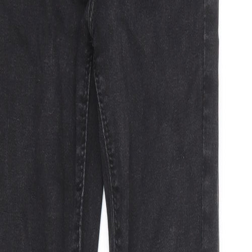 Review Womens Black Cotton Skinny Jeans Size 25 in Regular Button