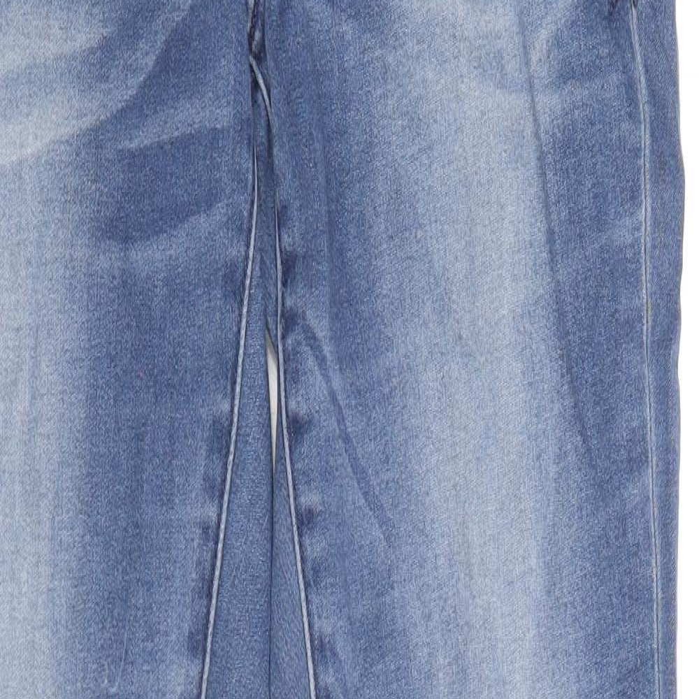 Superdry Womens Blue Cotton Skinny Jeans Size 30 in Regular Zip