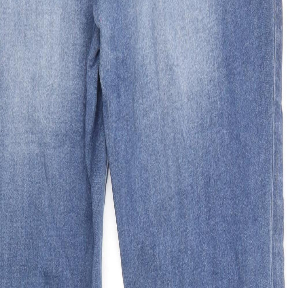 Superdry Womens Blue Cotton Skinny Jeans Size 30 in Regular Zip
