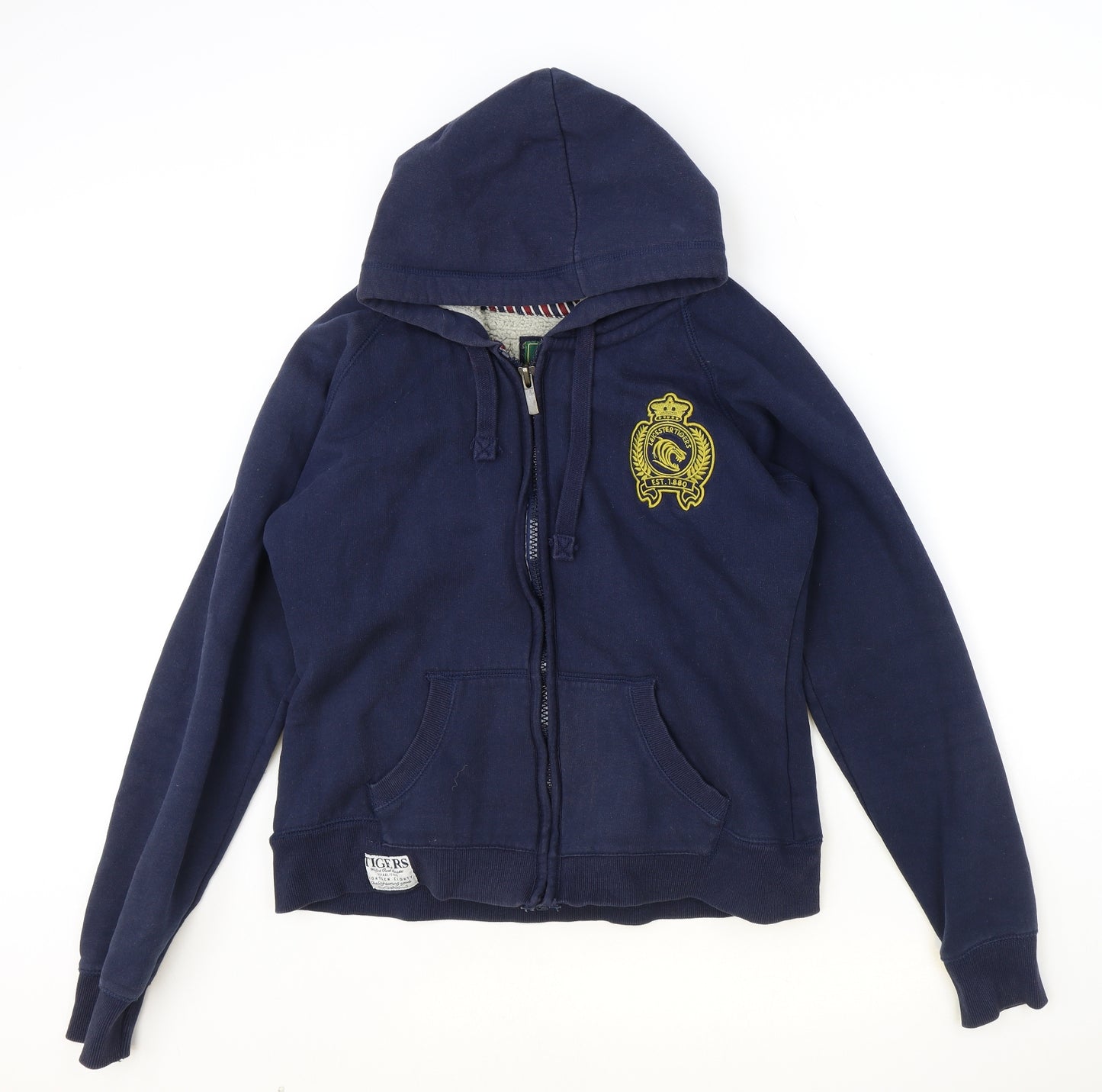 Leicester City F.C Womens Blue Cotton Full Zip Hoodie Size 14 Zip