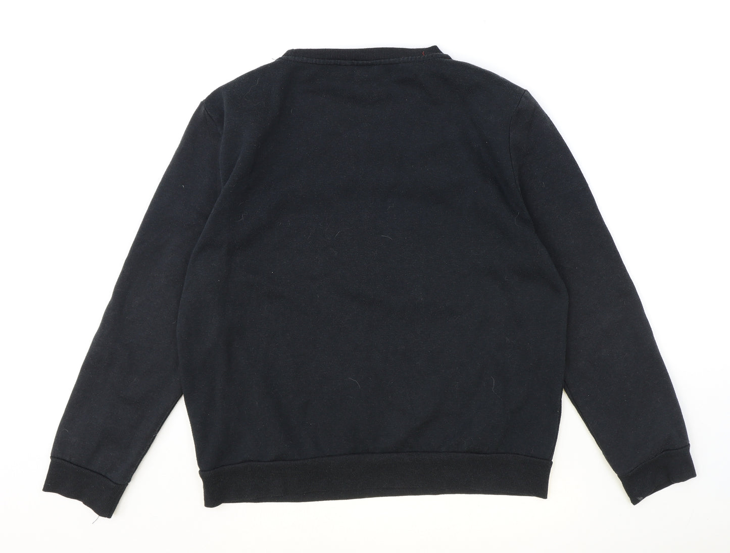 Primark Womens Black Cotton Pullover Sweatshirt Size L Pullover - Mickey and Minnie Mouse