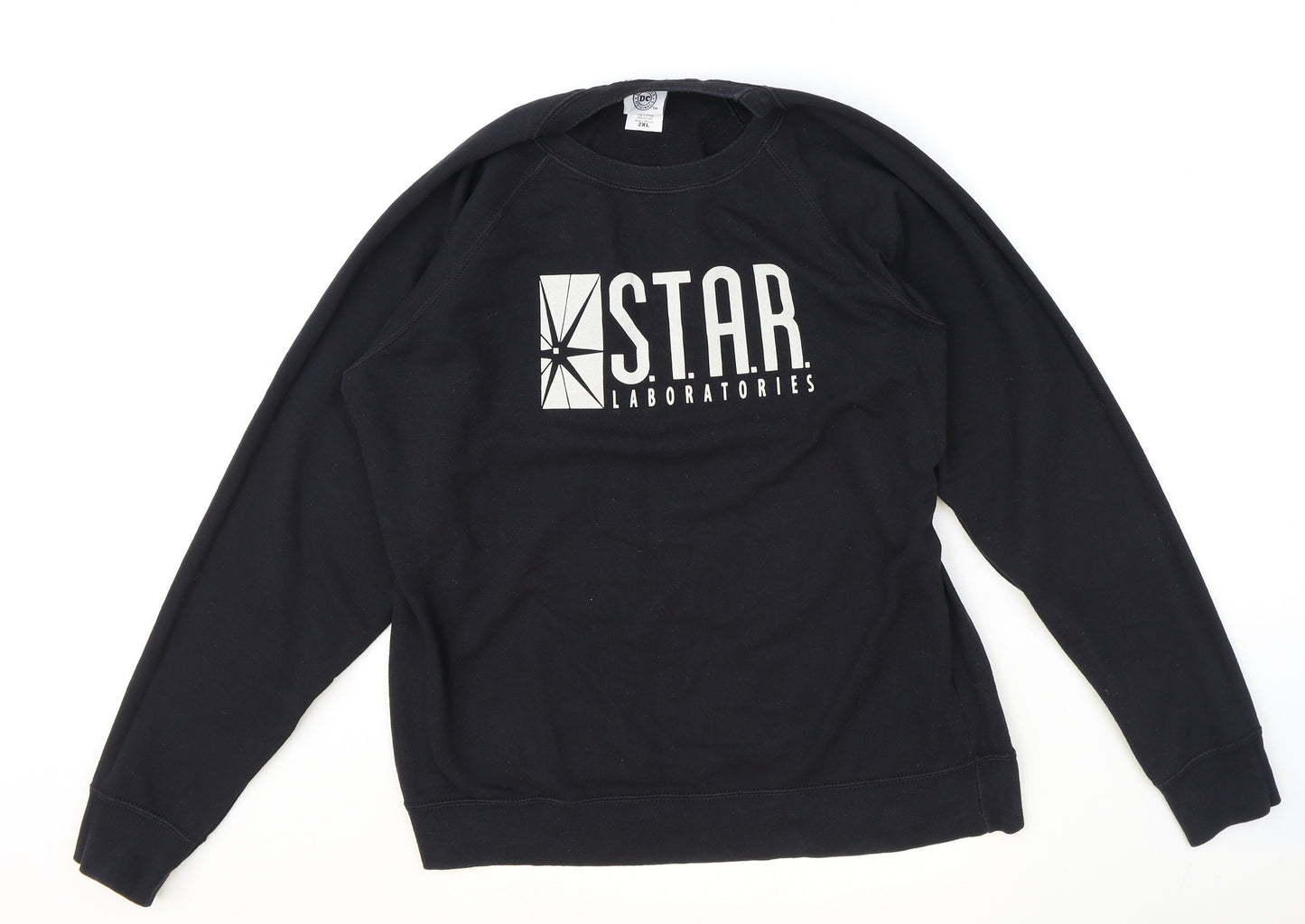 DC Boys Black 100% Cotton Pullover Sweatshirt Size 2XL Pullover