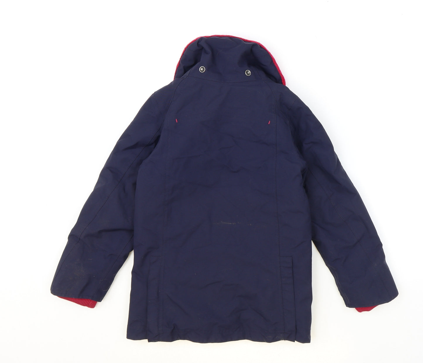 DECATHLON Girls Blue Basic Coat Coat Size 6 Years Zip