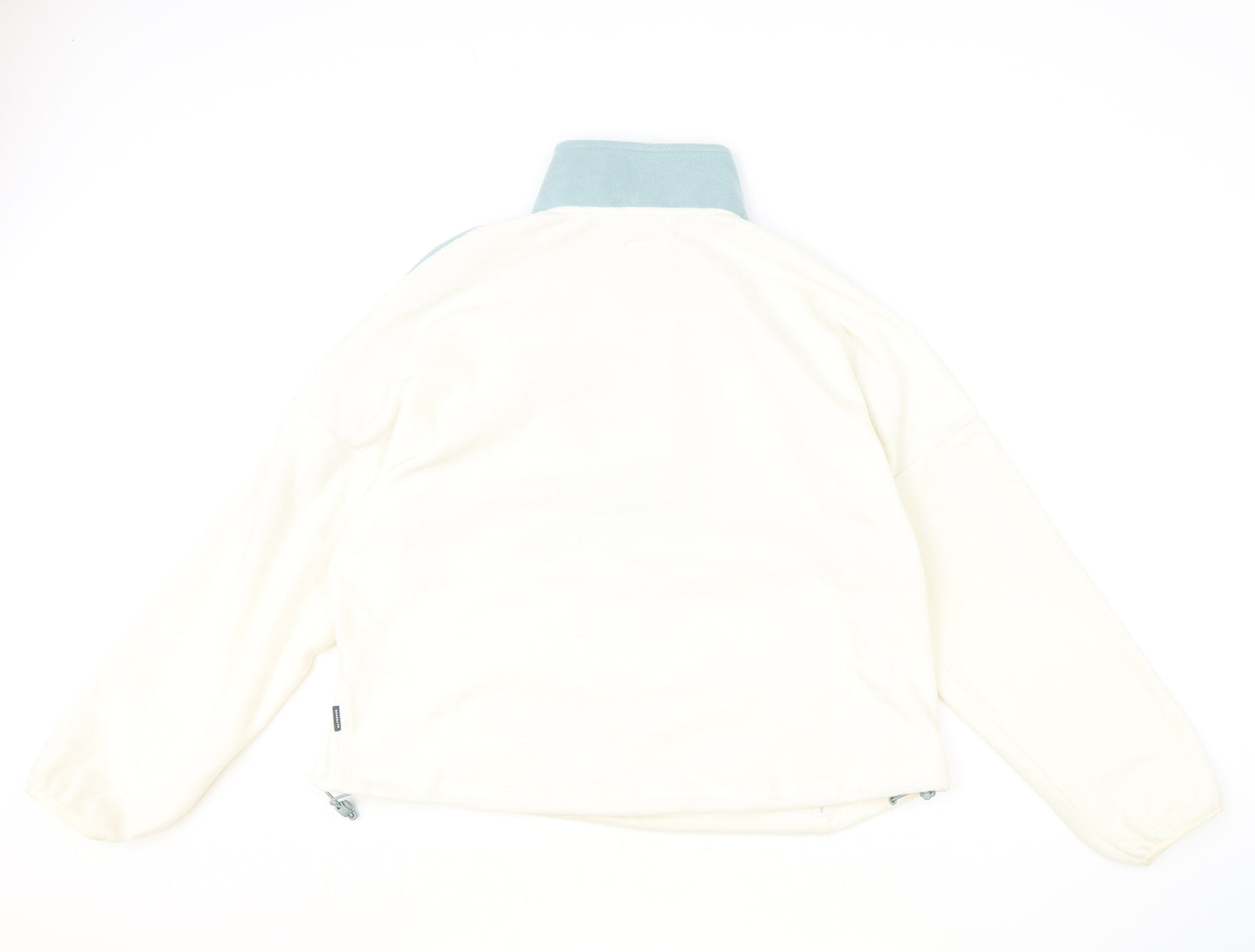 Goodmove Womens Ivory Colourblock Polyester Pullover Sweatshirt Size 16 Zip