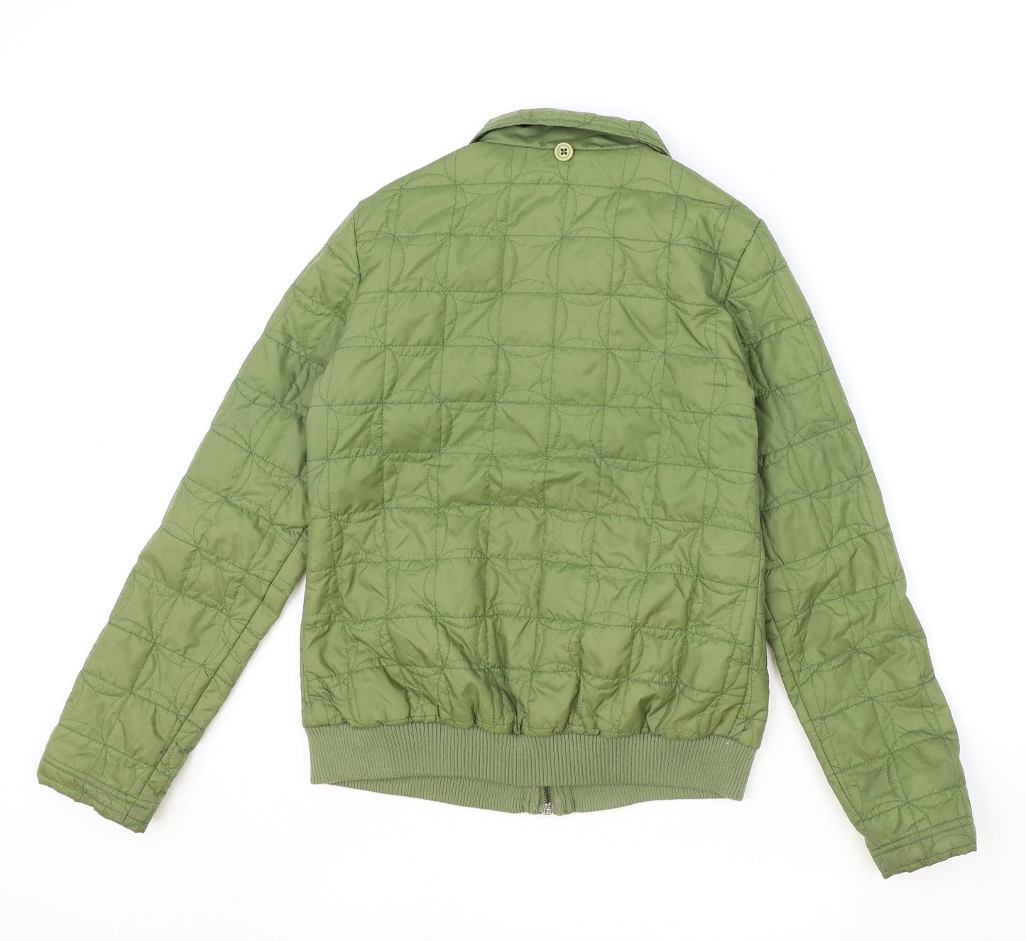 Paul Frank Womens Green Quilted Jacket Size S Zip