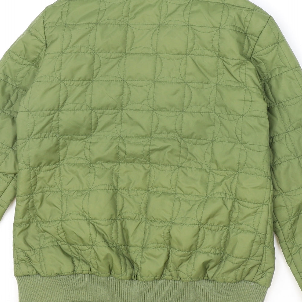 Paul Frank Womens Green Quilted Jacket Size S Zip
