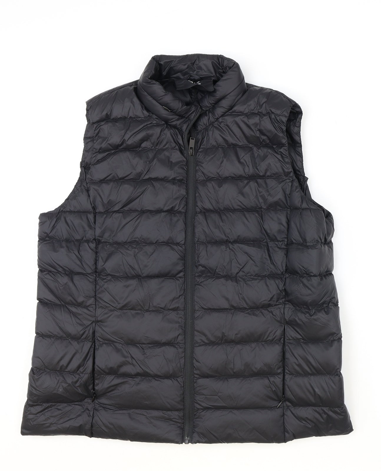 Marks and Spencer Womens Black Gilet Jacket Size 16 Zip