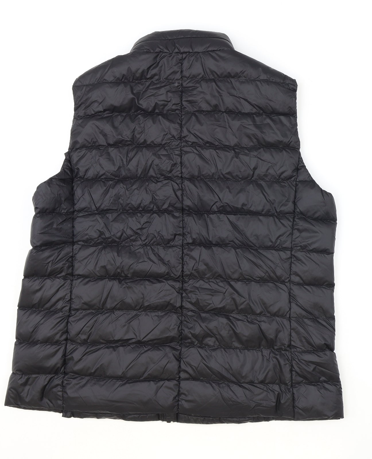 Marks and Spencer Womens Black Gilet Jacket Size 16 Zip