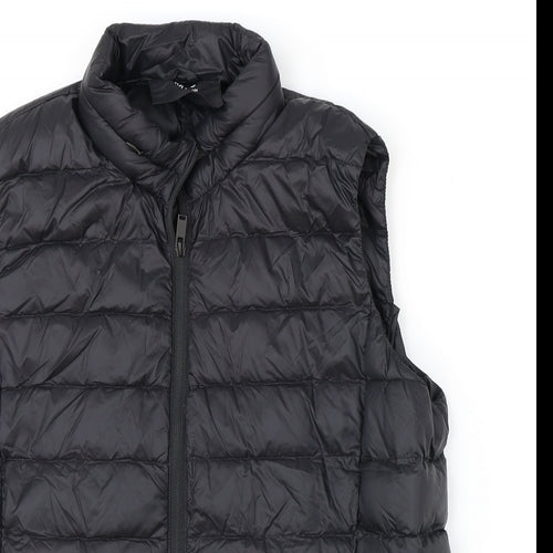 Marks and Spencer Womens Black Gilet Jacket Size 16 Zip