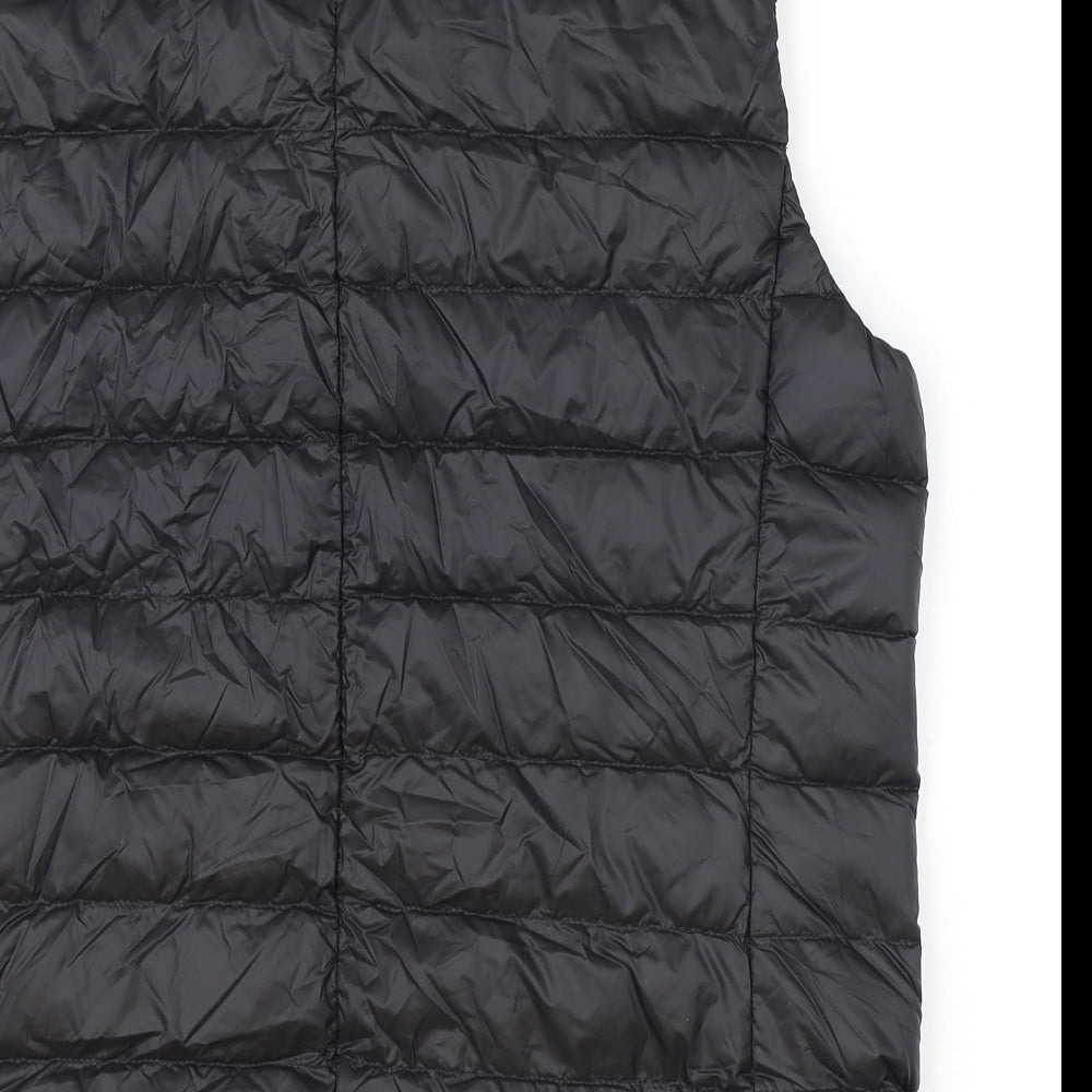 Marks and Spencer Womens Black Gilet Jacket Size 16 Zip