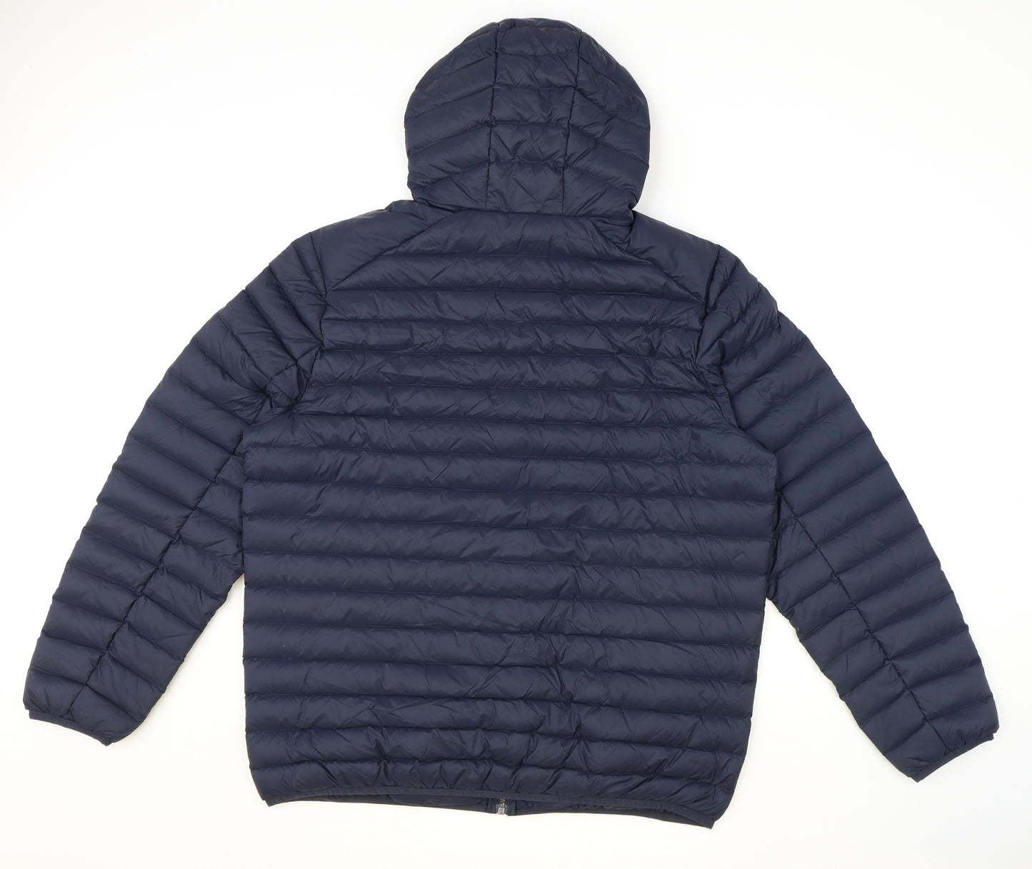 Marks and Spencer Mens Blue Quilted Coat Size XL Zip